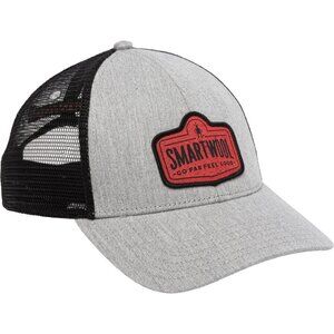 SmartWool Shaped Logo Trucker Hat NWT Light Gray Heather